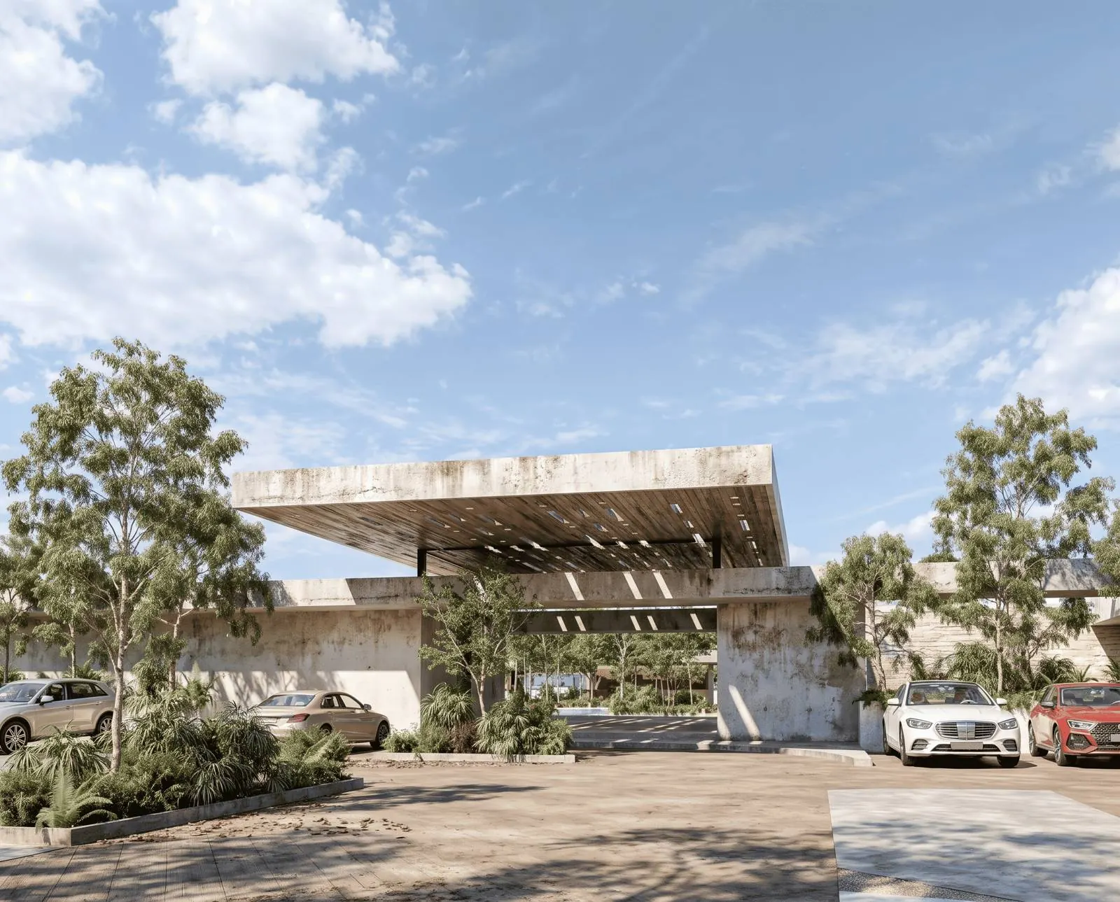 Fachada de la Casa Club